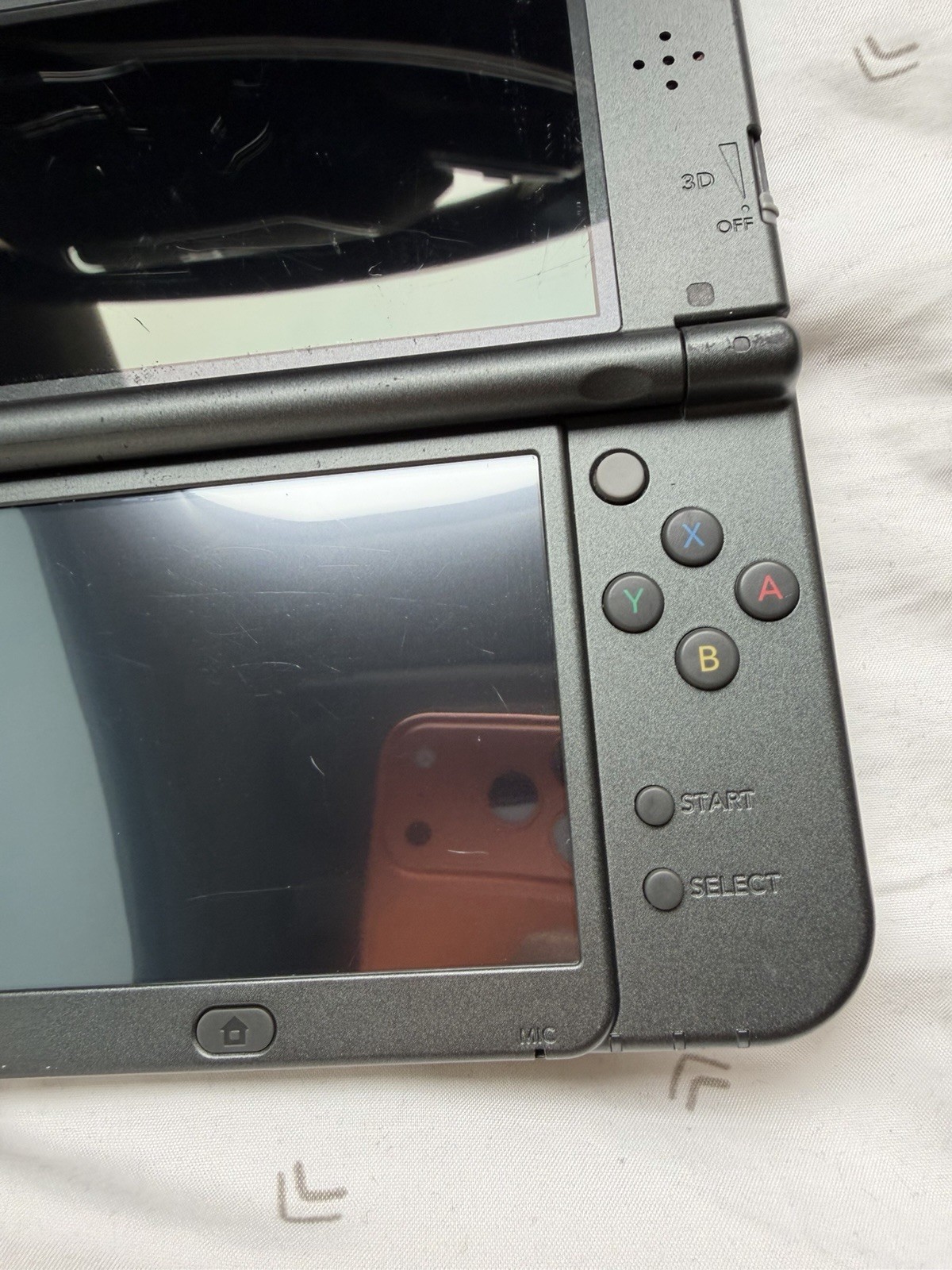 New Nintendo 3DS XL Gray Black Console Tested Great Condition R Button Sticky