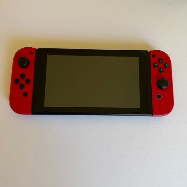 Nintendo Switch HAC-001 Console with Dock, Charger & Carrying Case Red Joy-Cons
