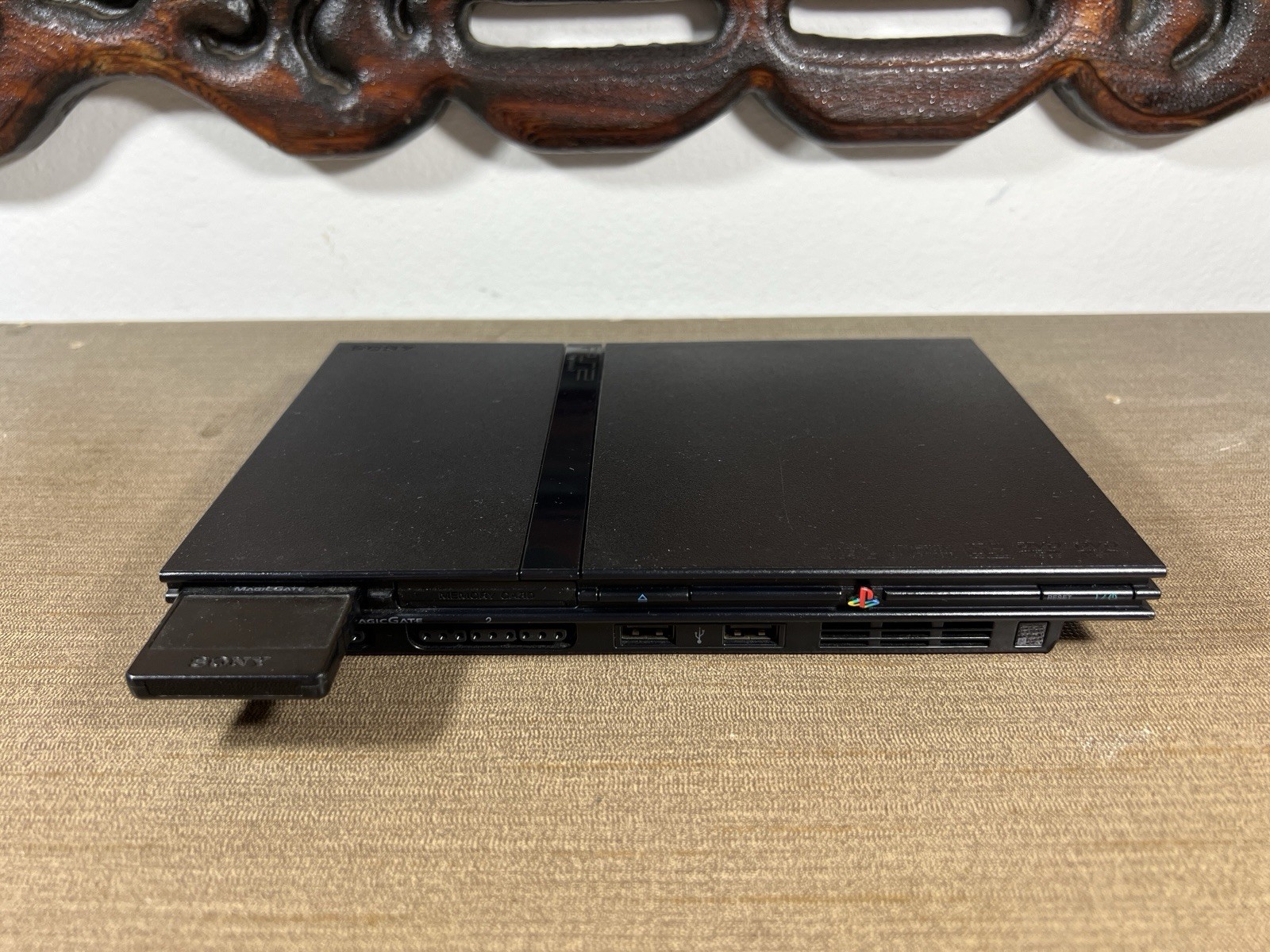 Sony PlayStation 2 Slim SCPH-75001 Console PS2 w/ Two Controllers – TESTED WORKS