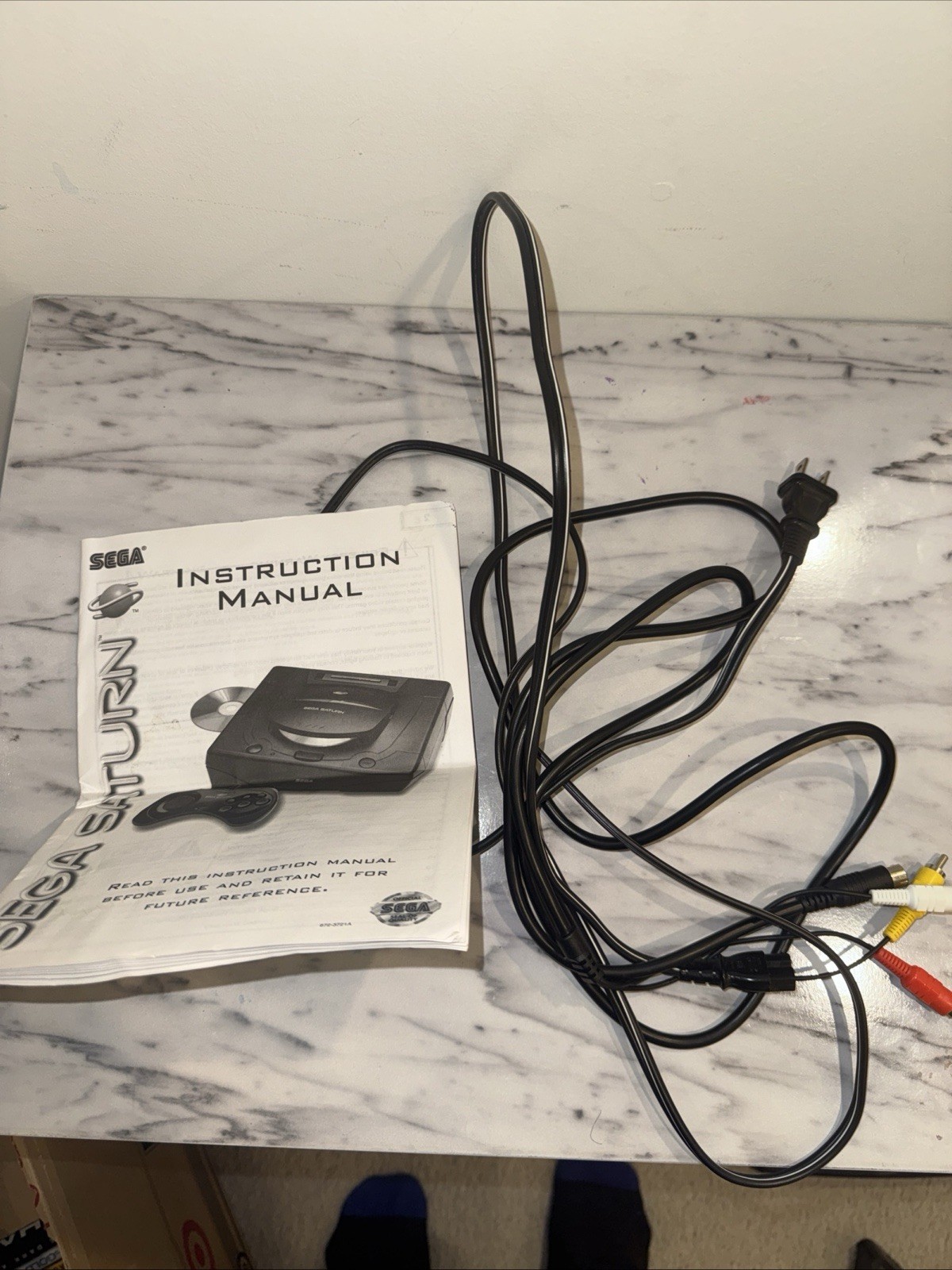 Sega Saturn – With Saroo + 128 Gb Sd Card, Controller, And Wires