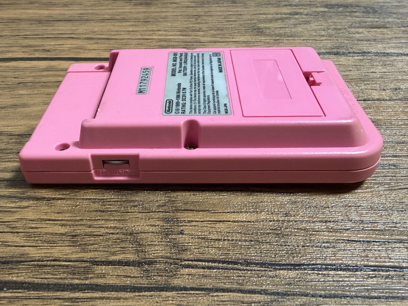 Nintendo Game Boy Pocket Pink MGB-001 Console Untested Japan