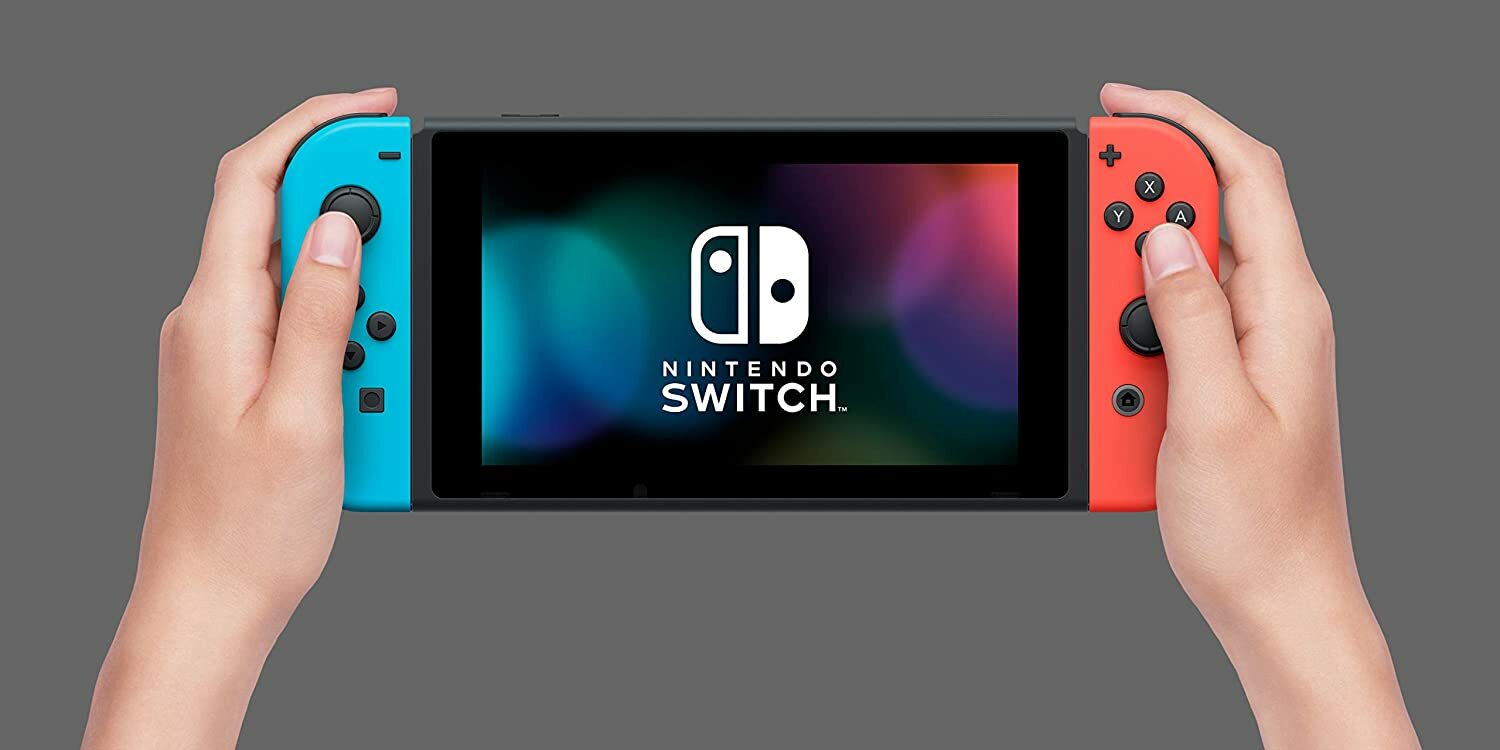 ⭐NEW Nintendo Switch NEON Bundle + Mario Rabbids GAME Joy Cons + 16GB + MORE⭐