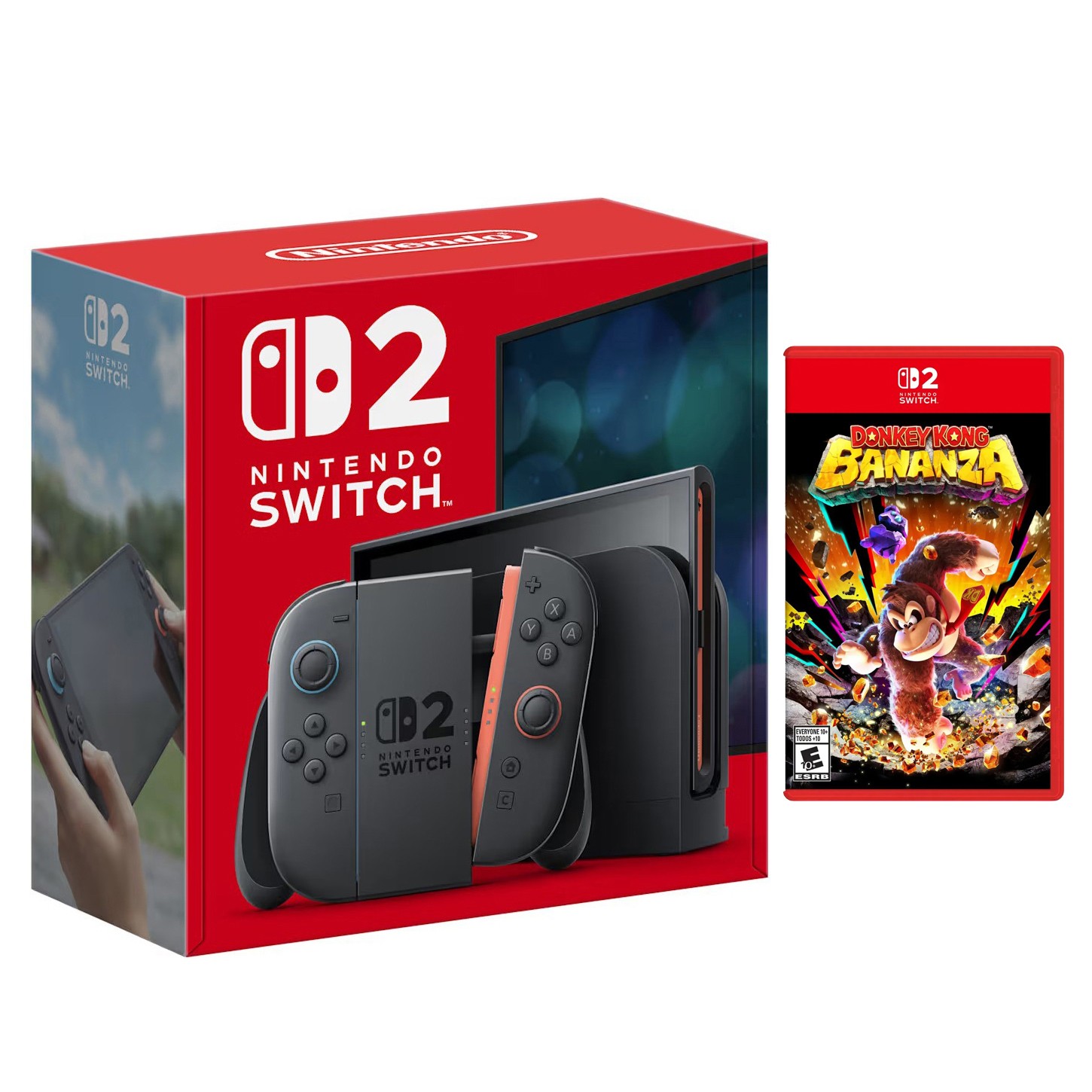 Nintendo Switch 2 Video Game Console with Donkey Kong Bananza Bundle
