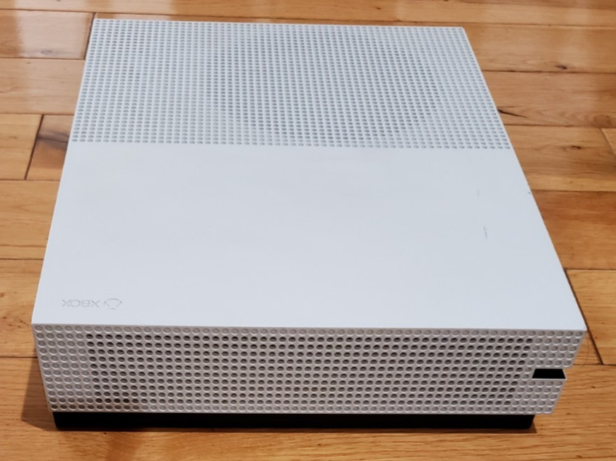 Xbox One S 1TB Console 1681 White Bundle, Controller 1914, Power, HDMI, TESTED!