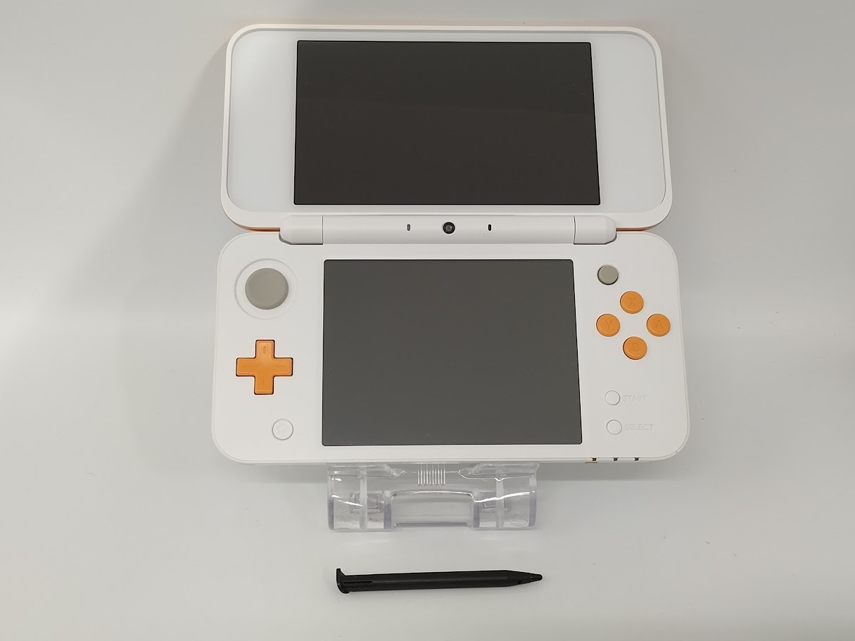 B7141 Nintendo new 2DS console LL XL Orange x White Japan w/box adapter pen fx