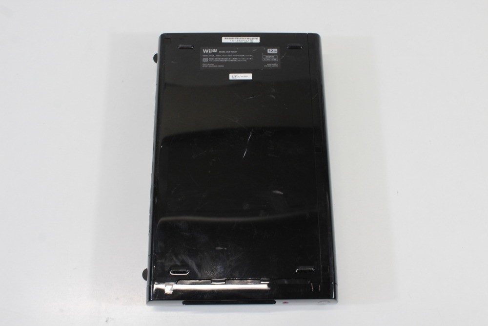 Nintendo Wii U Black Console 32GB AC Gamepad Stand Charger NTSC-J Japan TESTED 2