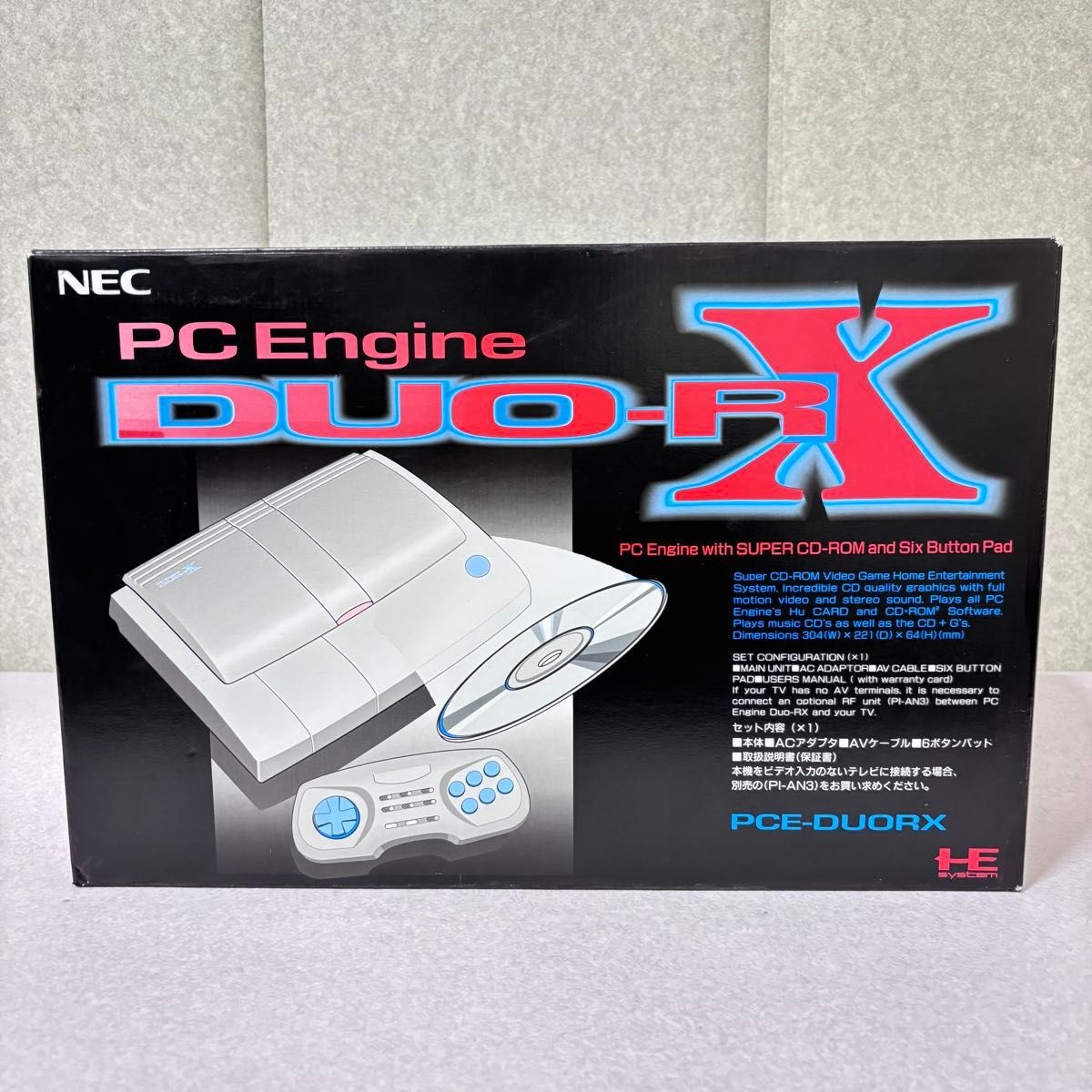 NEC PC Engine Duo-RX Console System PCE Duo RX Japan Tested Boxed