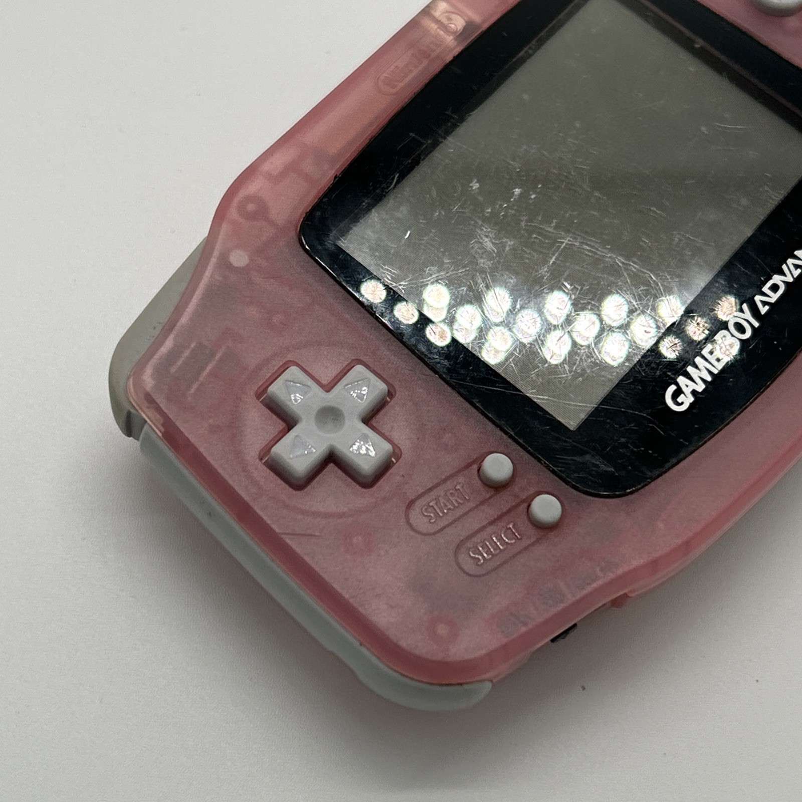 Nintendo Gameboy Advance AGB-001 Fuchsia Pink Clear – Tested Working See Video