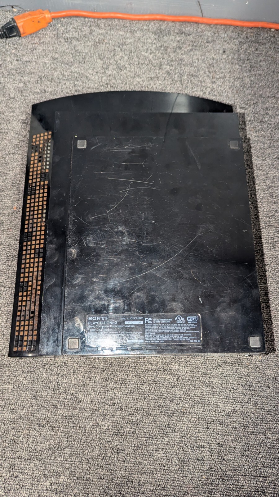 PlayStation 3 PS3 Console Only CECHK01 80GB FOR PARTS OR REPAIR AS IS READ!