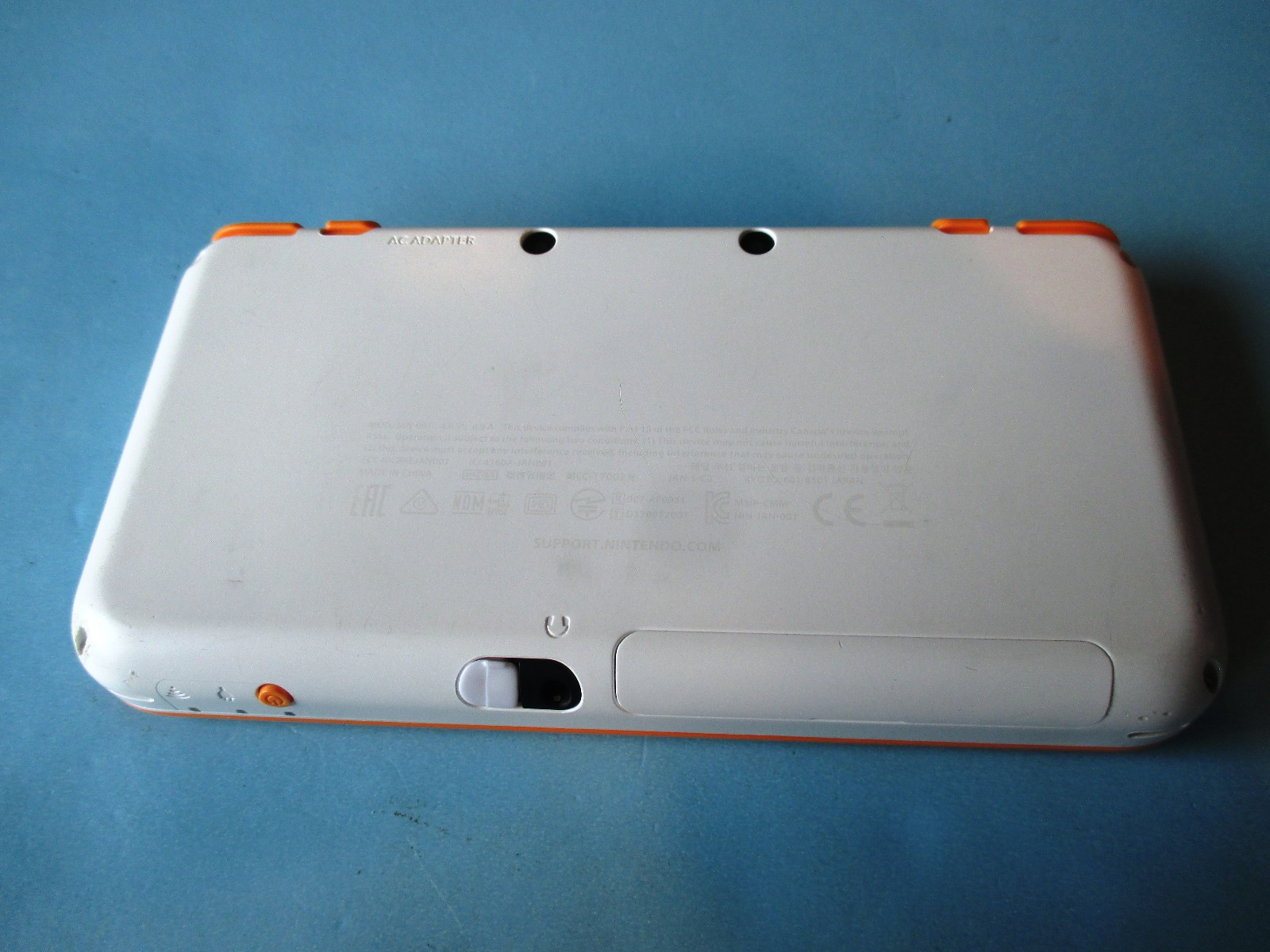 Nintendo 2DS XL Orange & White Console System w/Charger US Version FREE Ship!