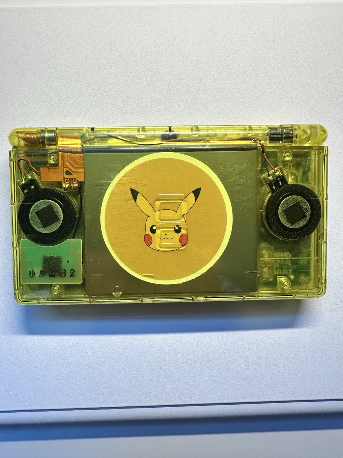 Nintendo DS Lite Reshelled Yellow Pikachu With USB Type C Charger