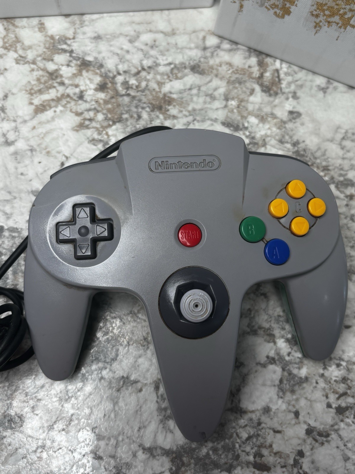 Nintendo 64 N64 Console + OEM Controller Tested Works Needs Port Repair