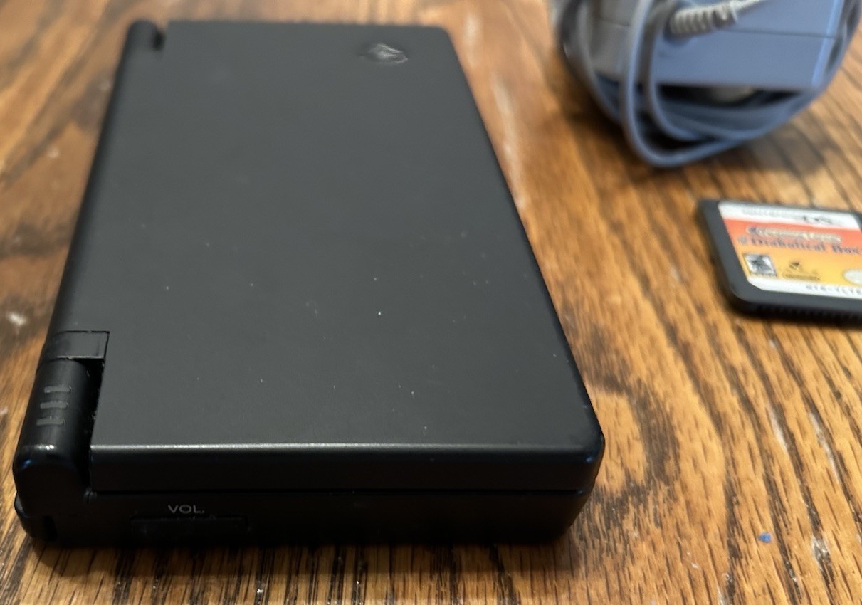 Nintendo DSi Black w/Charger Professor Layton Diabolical Box Working
