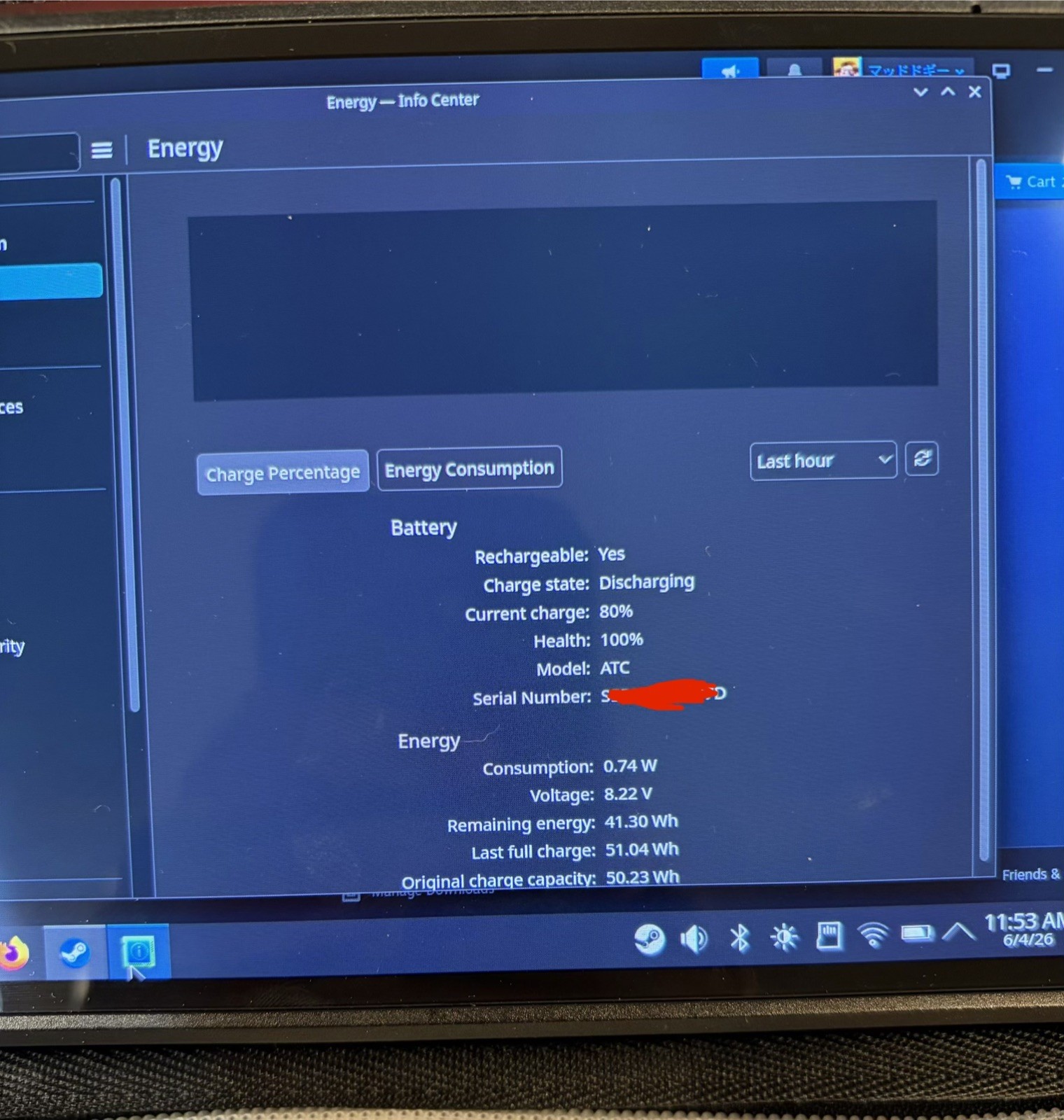 Steam Deck OLED 1TB Upgraded + 512GB microSD + 100% Battery Health