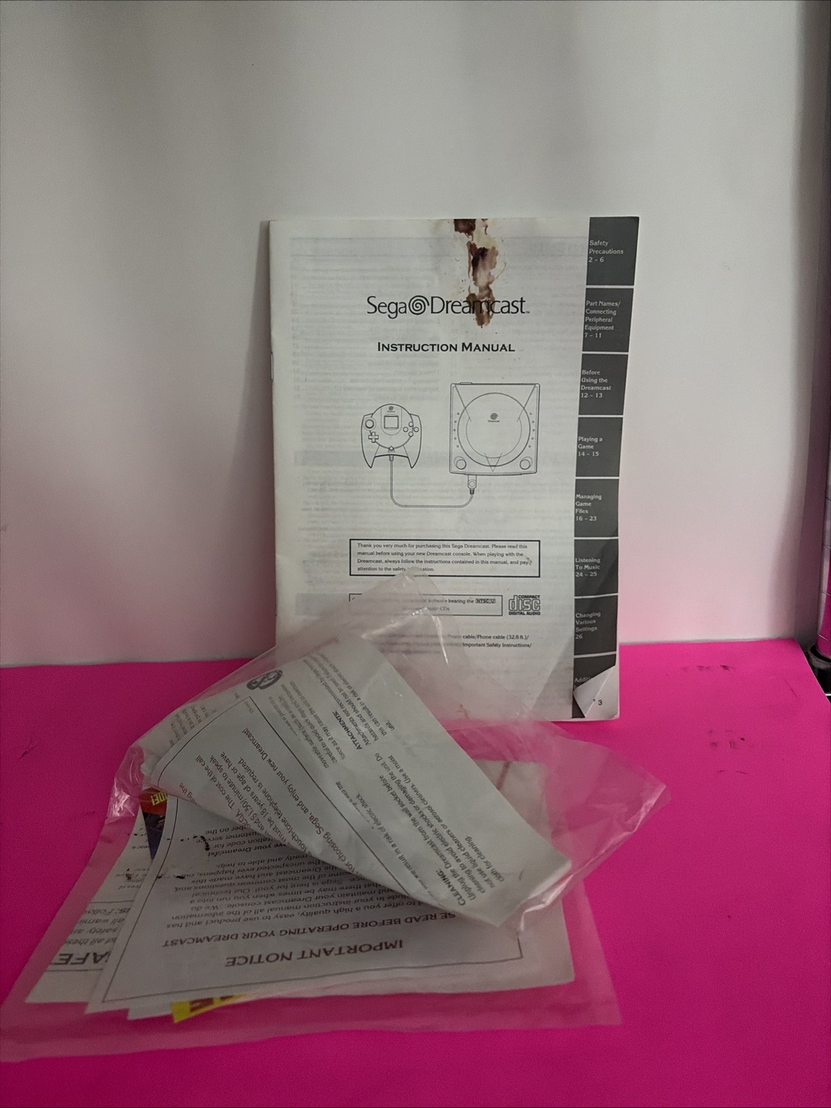Sega Dreamcast Console in Box Tested Working Controller