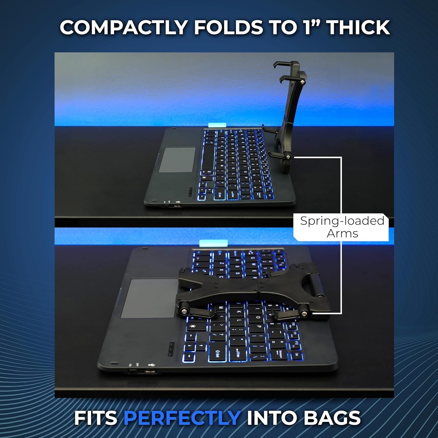 High-Performance Bluetooth Trackpad Keyboard with RGB for Steam Deck Gaming