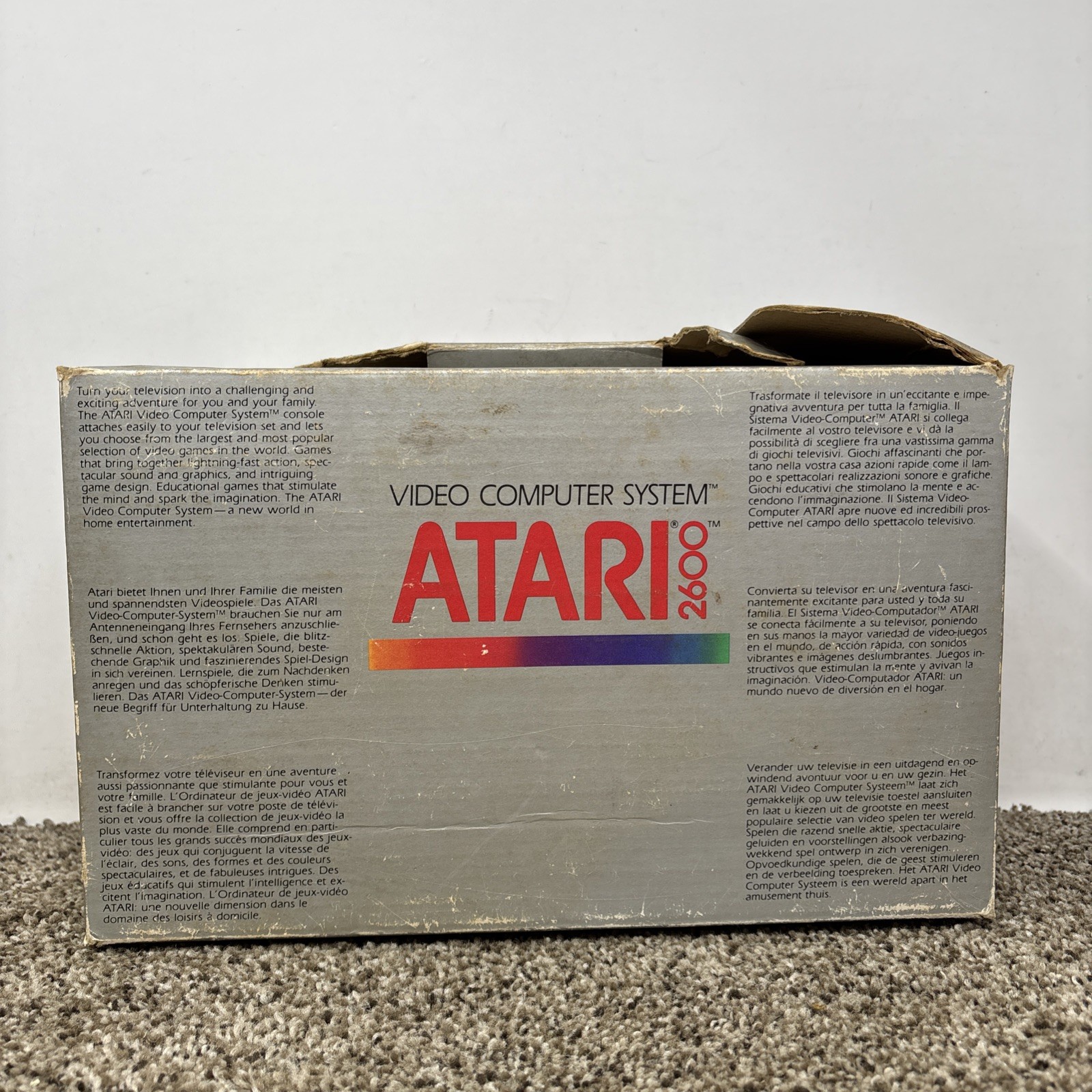 Atari 2600 JR Console In Box Tested With Matching Serial Number Tested READ