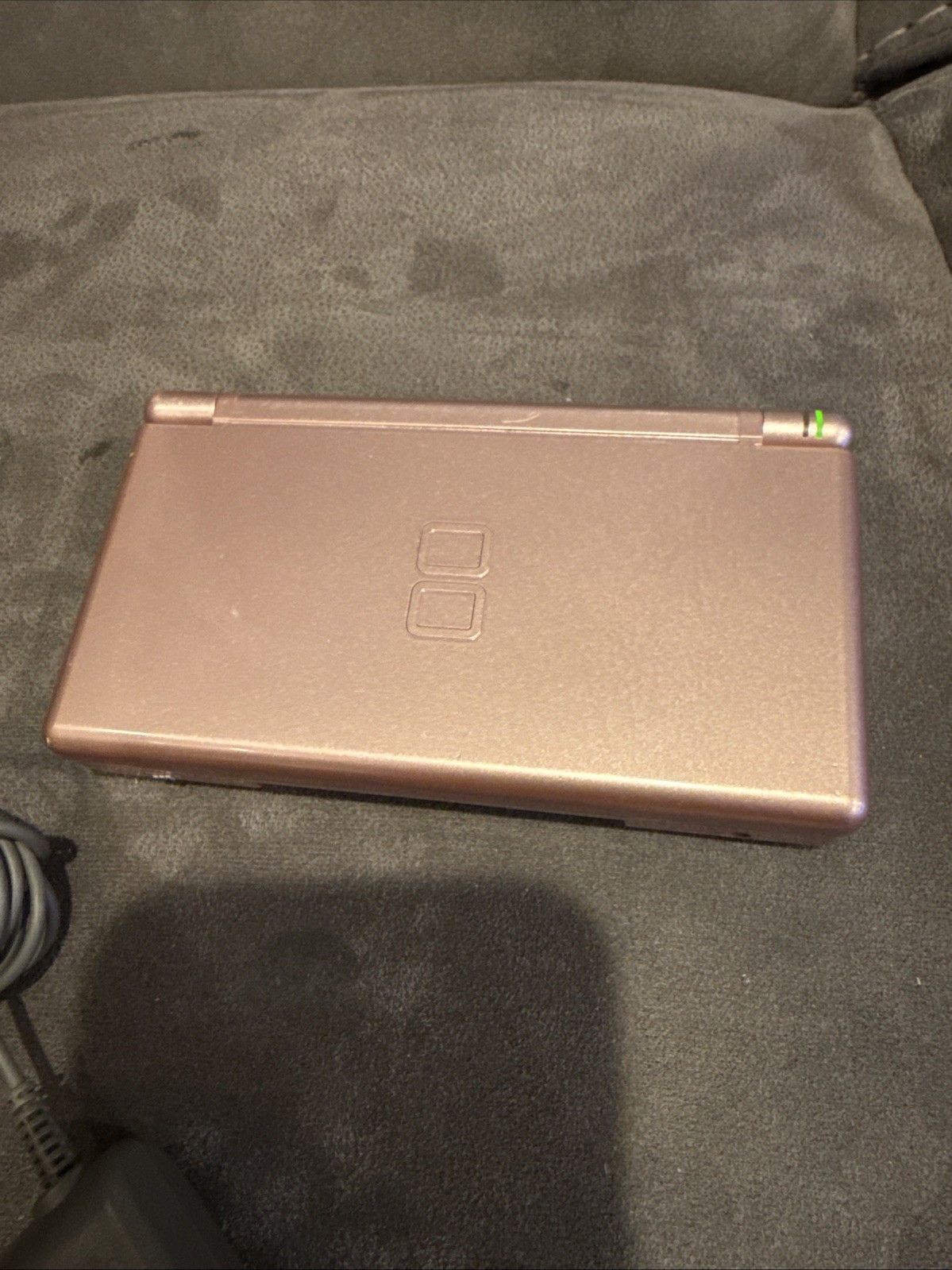 Nintendo DS Lite Handheld Game Console USG-001 Metallic Rose w Charger – Tested