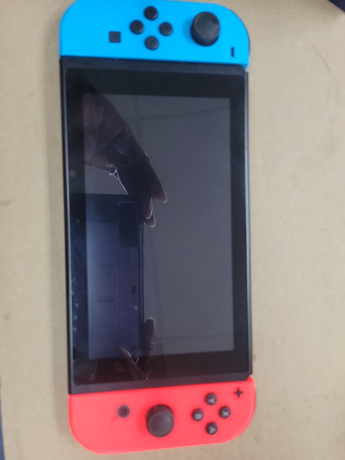 Nintendo Switch Console Tablet w/ Neon Yellow Blue &White Joy-Con. Sold Separat