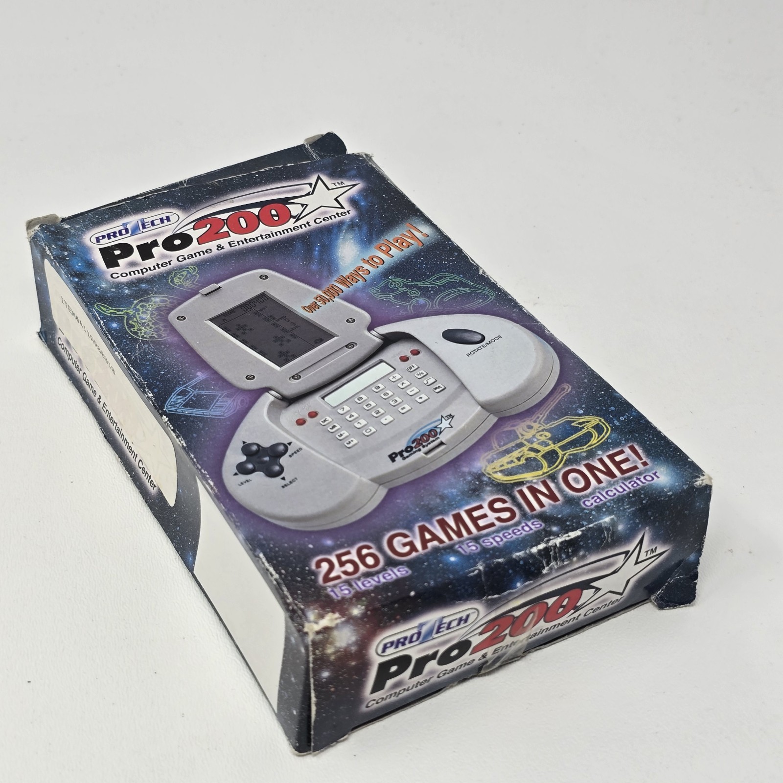 Protech Pro 200 Gaming System Handheld 256 Games Calculator Box Manual 2000s