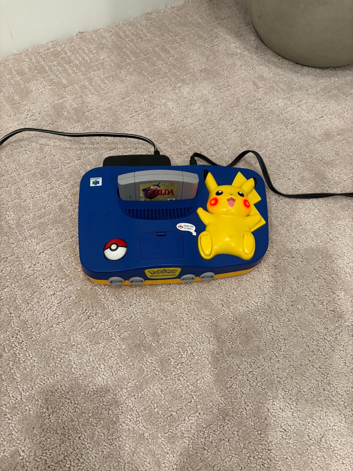 Nintendo 64 Pokemon Edition Video Game Console – Blue/Yellow