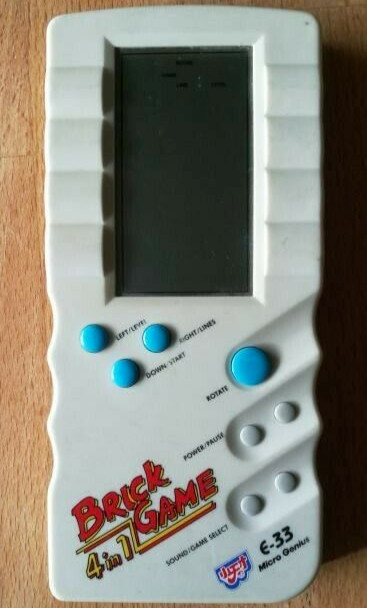 Micro Genius Brick Game 4 In 1 Model E-33 Video Game Console Used