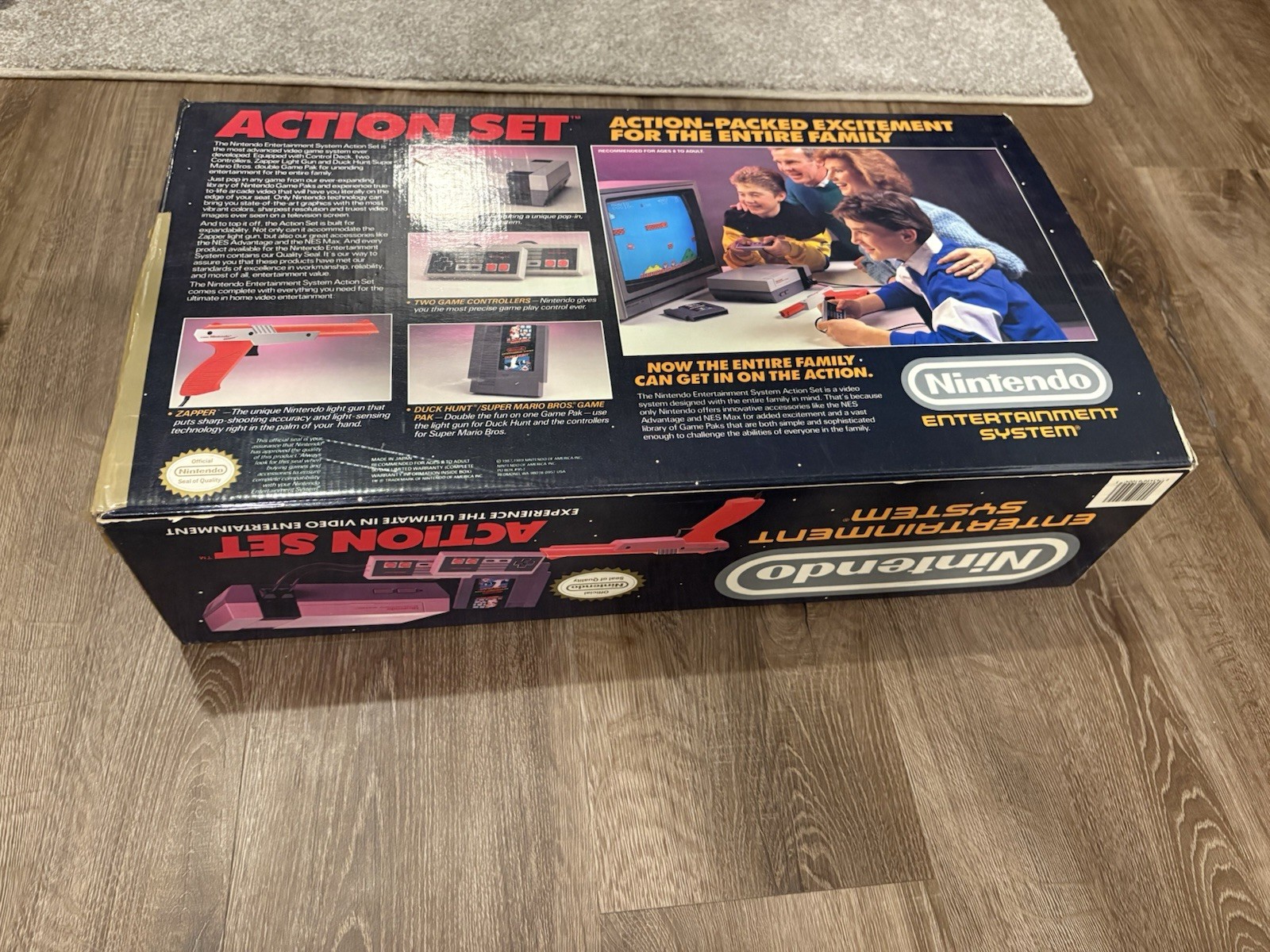 Nintendo Entertainment System Action Set (Tested/Working/Original Box/See Notes)
