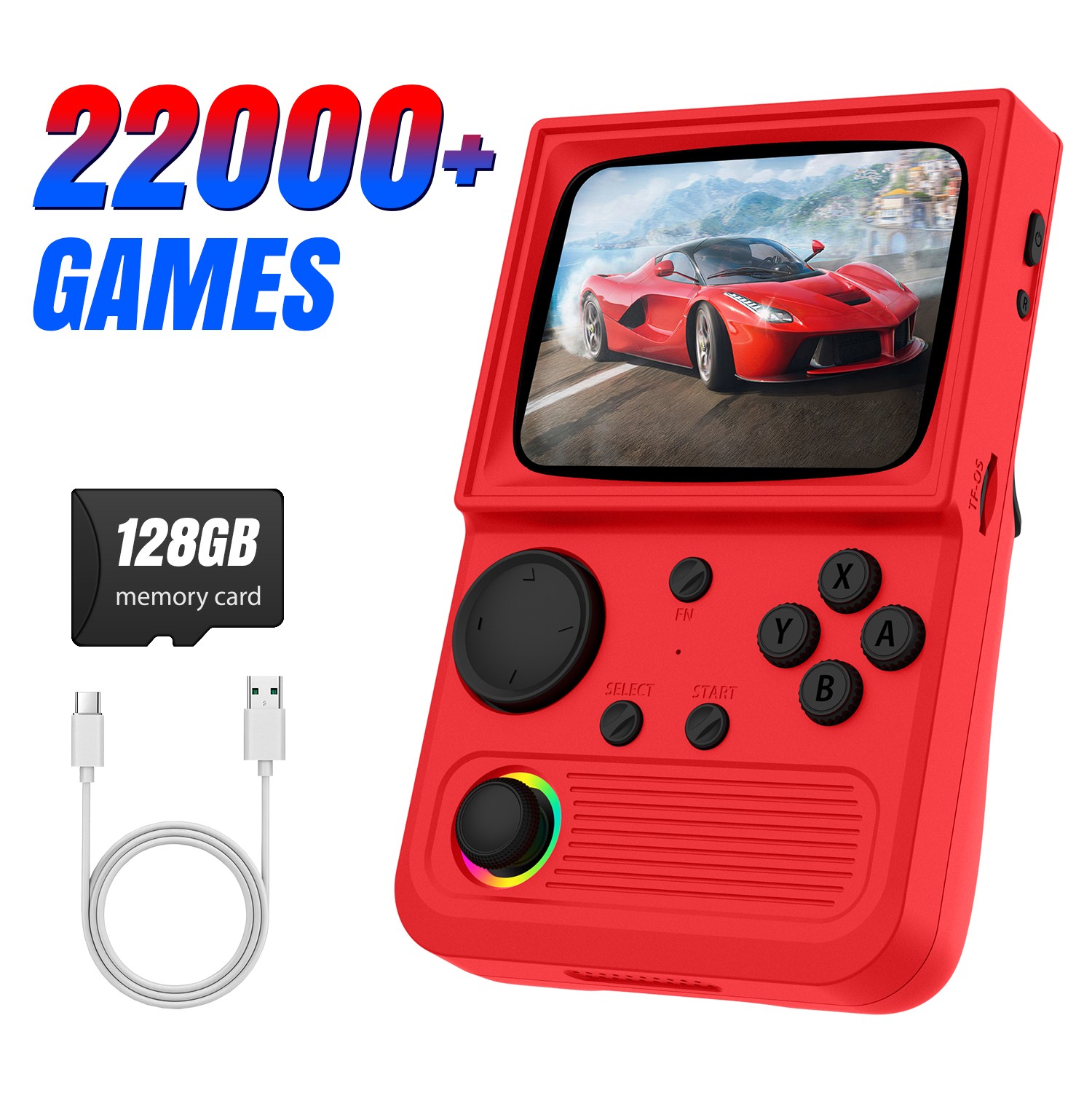 Retro TV Handheld Game Console 3.5» IPS Screen 22000
