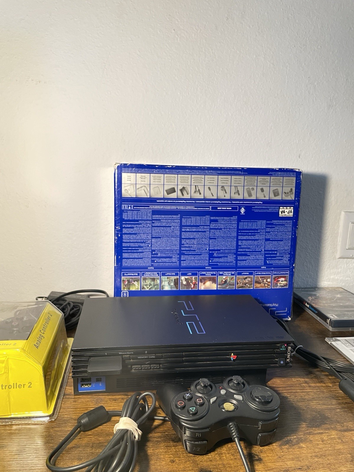 Sony PS2 Fat Console SCPH-39001 PlayStation Bundle 2 Controllers Box CIB TESTED