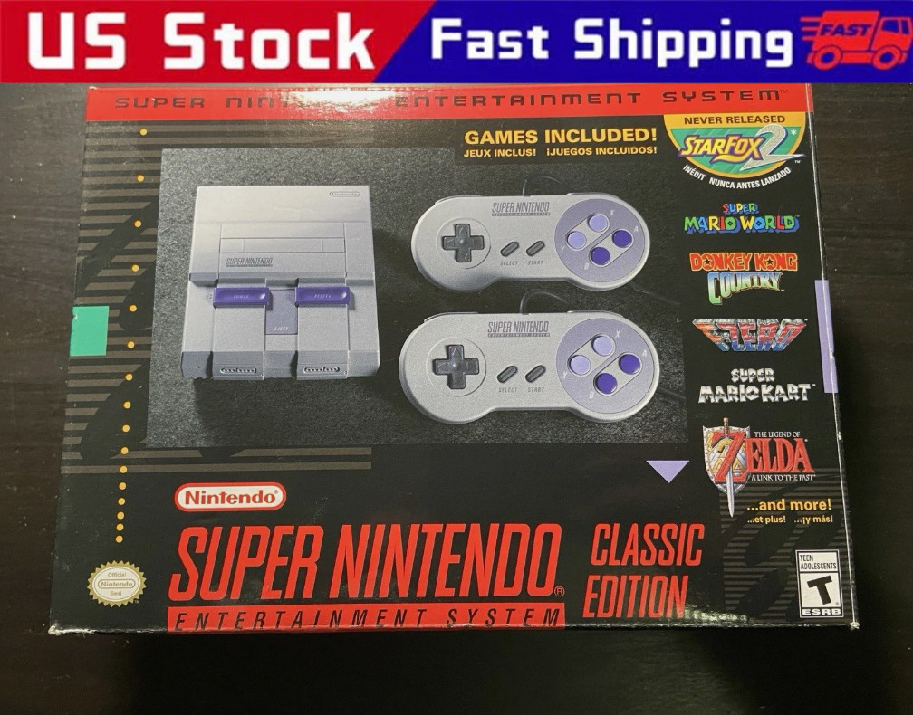 Nintendo – Super Nintendo Classic Edition – Mini Game Console – Usa – Sealed