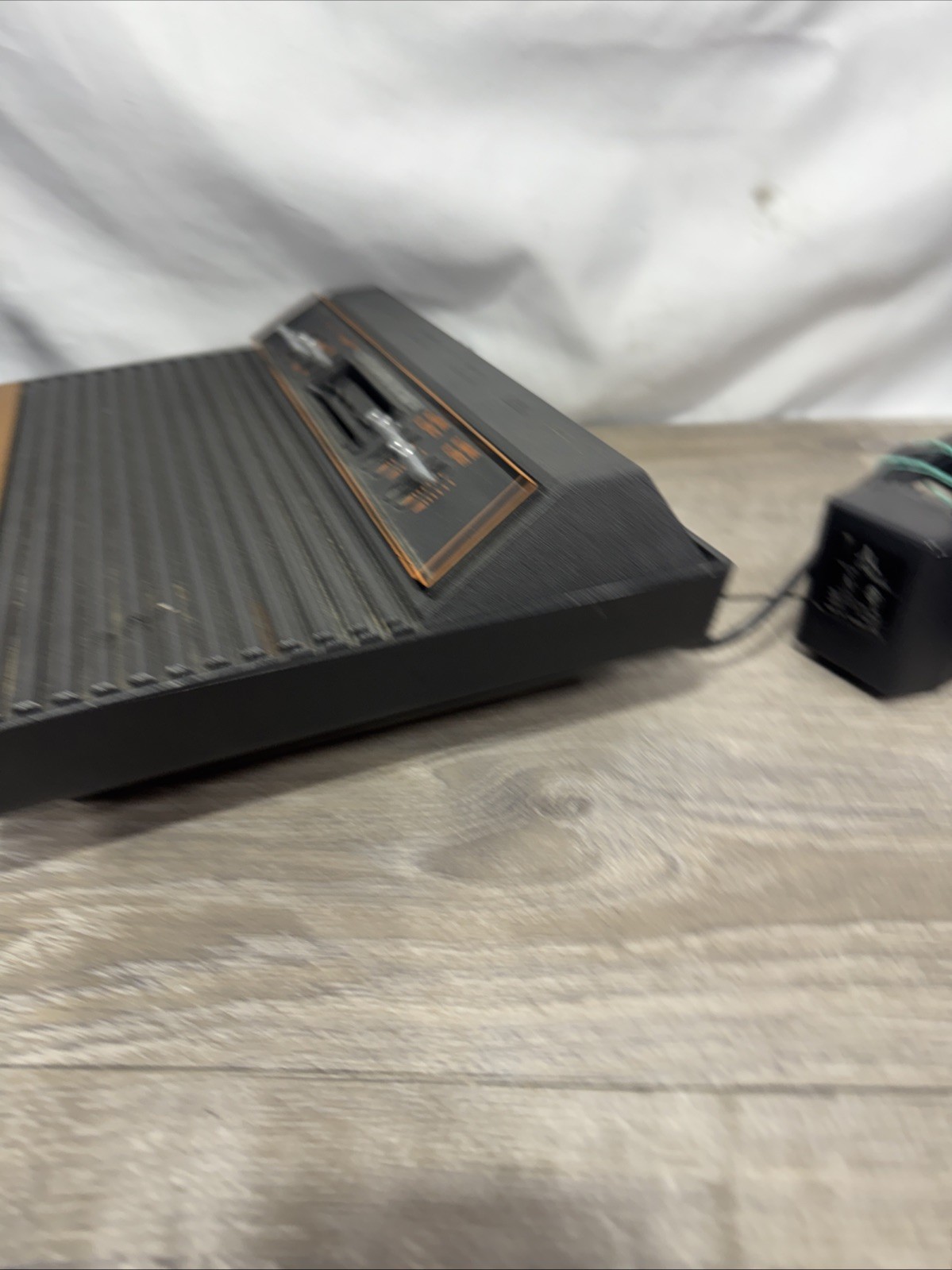 Atari 2600 4-Switch Woodgrain Console Bundle w/ 2 Joysticks, 4 Games Working
