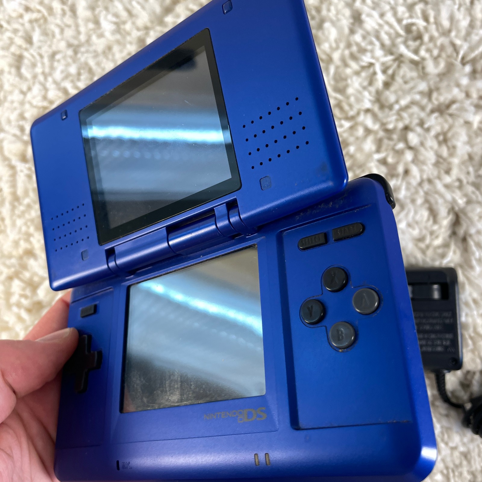 Nintendo DS Original NTR-001 Cobalt Blue Handheld Console System READ