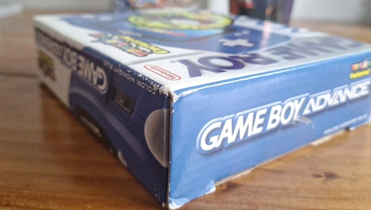 Midnight Blue Gameboy Advance Complete CIB Toys R Us Exclusive Super Mario Kart