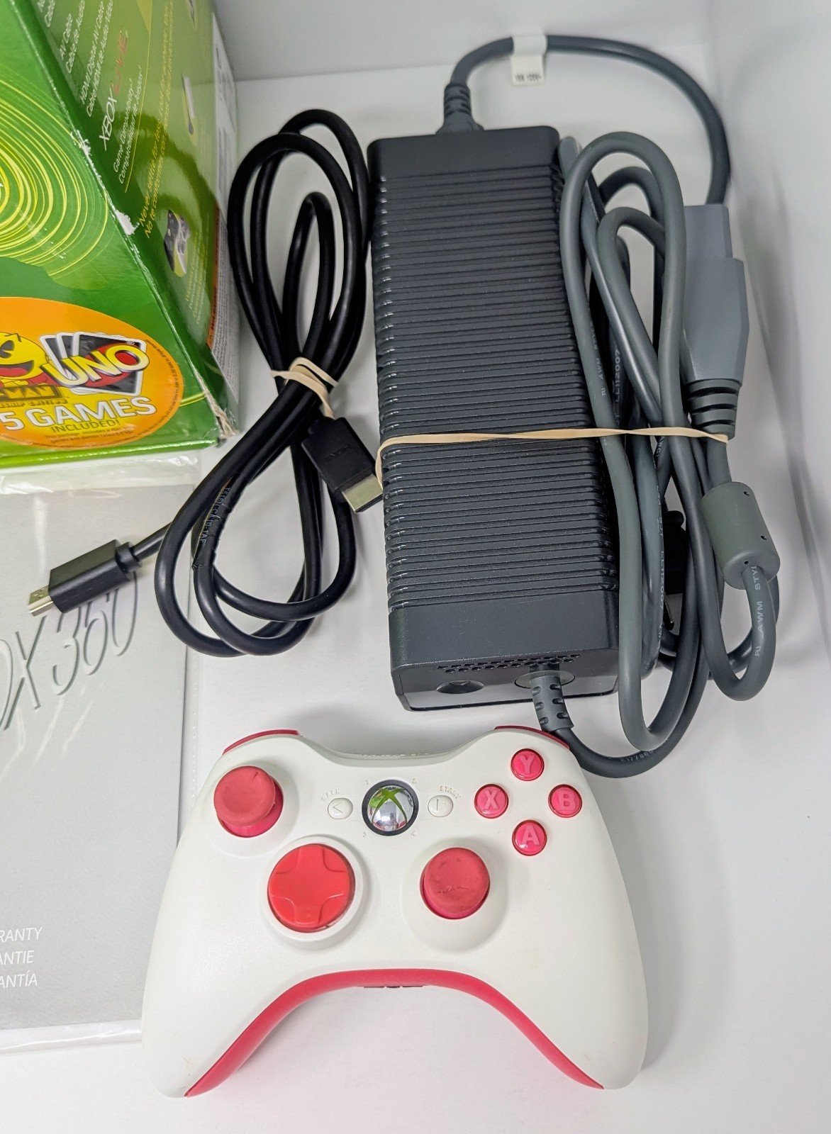 Microsoft Xbox 360 Arcade 120GB White Console Bundle w Box – System 2.0.8.8498.0