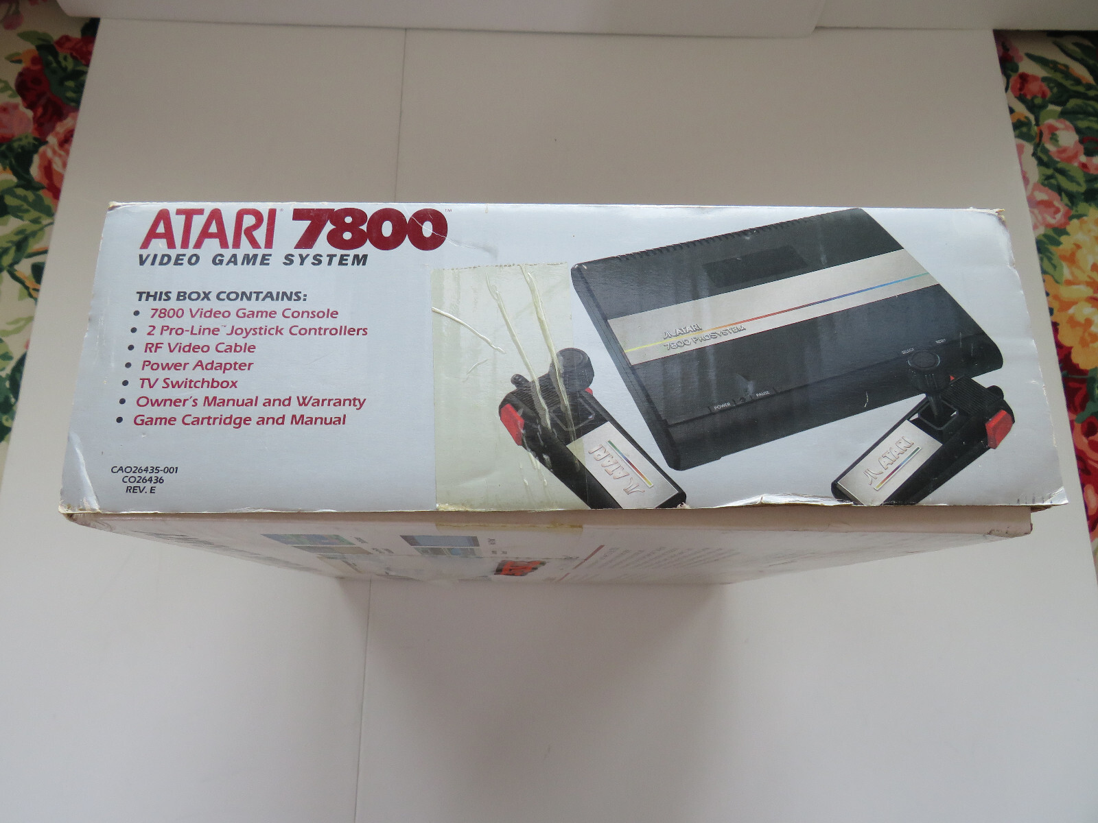 1987 ATARI 7800 ProSystem Console Game Complete in Original Box with 3 Games
