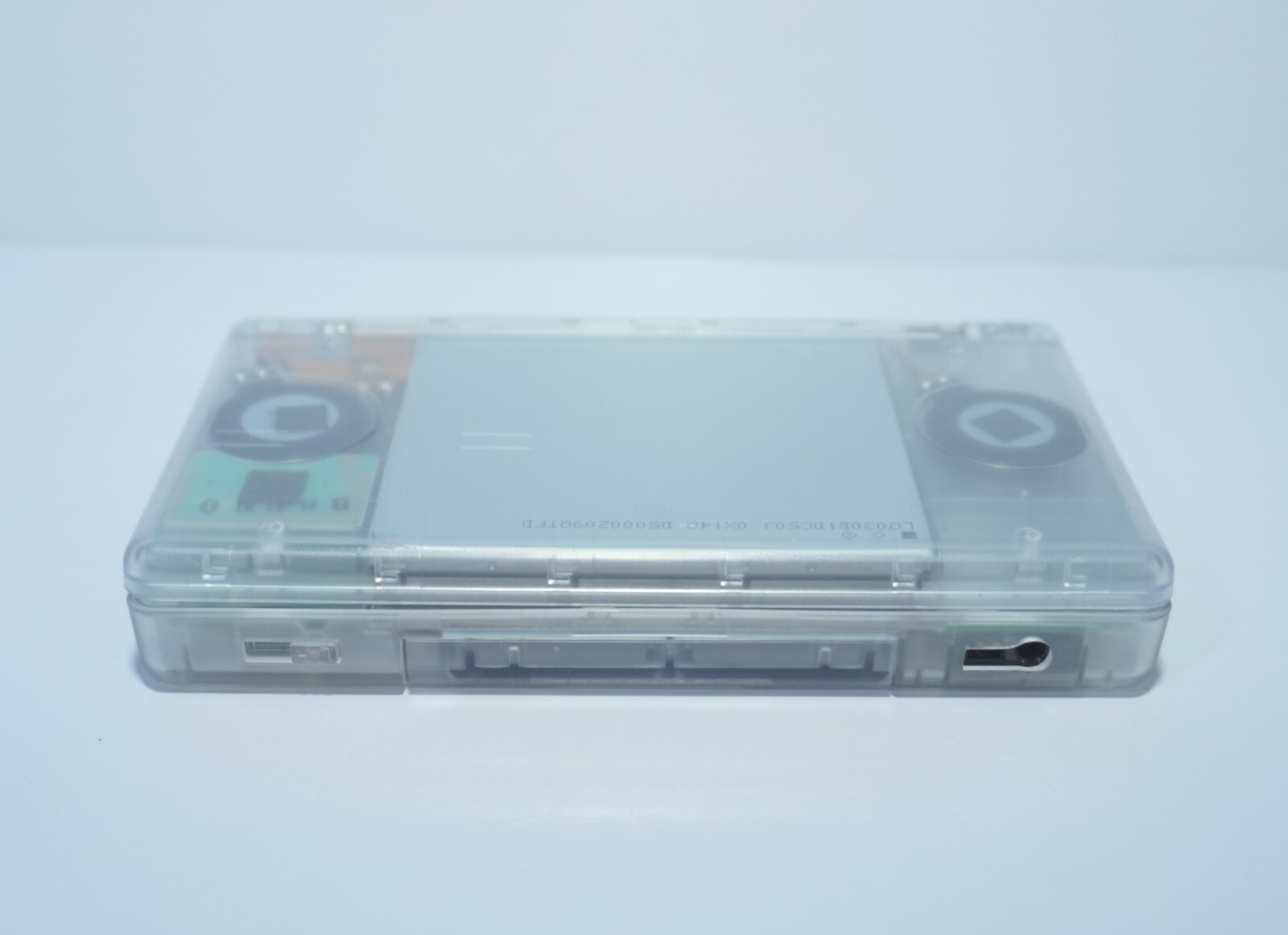 Nintendo DS Lite Transparent Clear / Black Buttons Handheld System with Charger