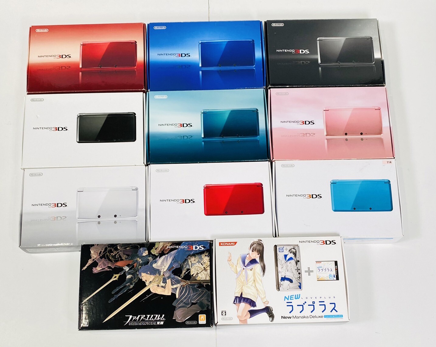 Nintendo 3DS Console Various Color Box Manual Complete NTSC-J