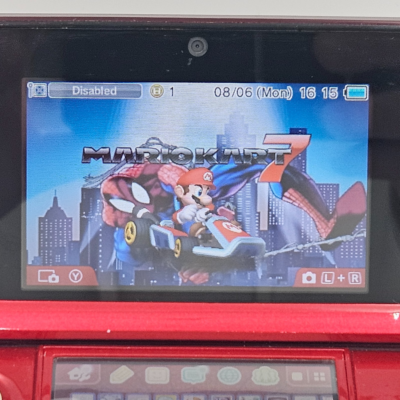 Nintendo 3DS Metallic Red – CTR-001 – Enhanced System – SD + 32GB Micro SD