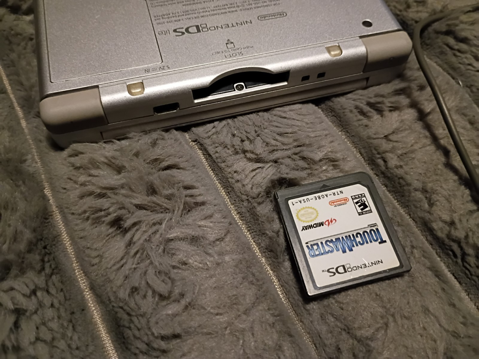 Nintendo DS Lite Launch Edition Silver Handheld System And Game TouchMaster