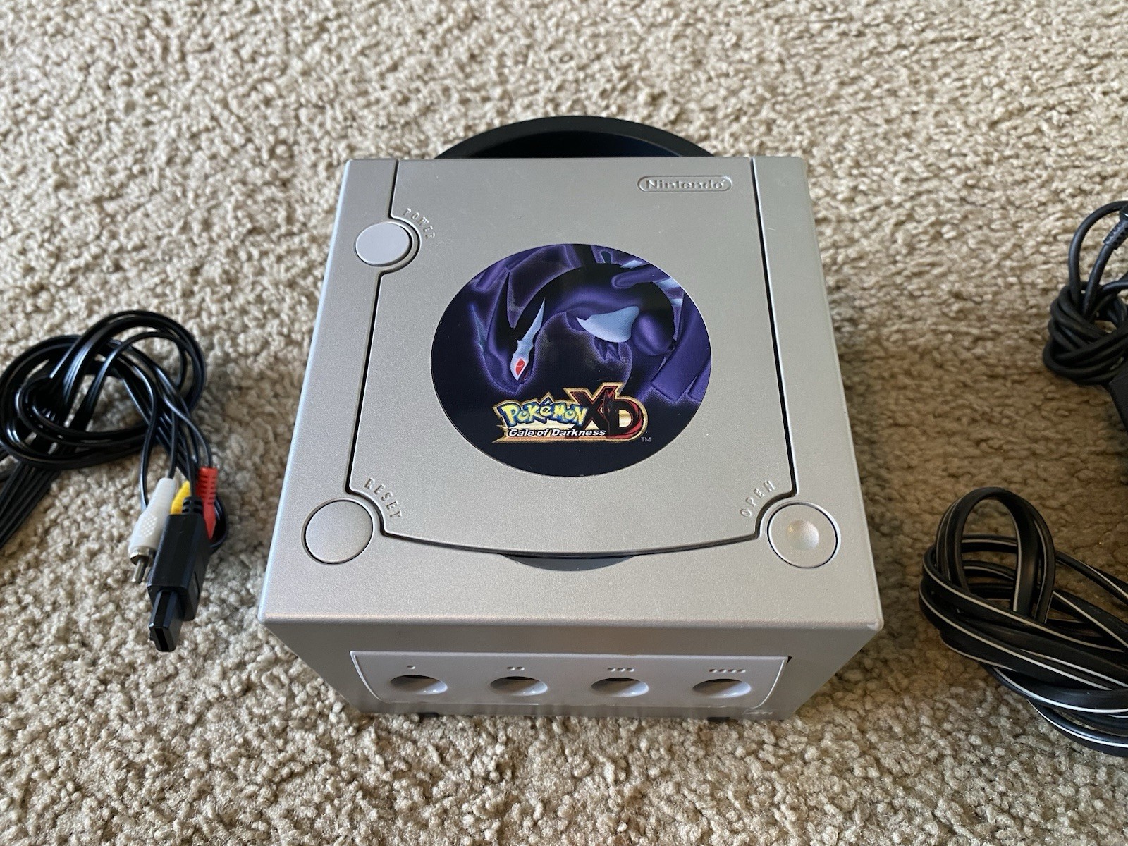 Pokémon Gale Nintendo GameCube Silver Console w/ Cords – TESTED WORKING