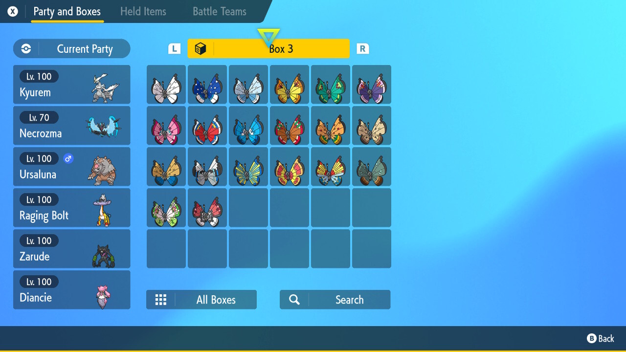 Vivillon All Forms 6iv 🌟 Shiny 🌟 & Non Shiny Pokemon Scarlet and Violet Home