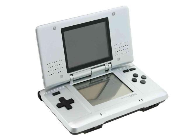 Nintendo Original DS Titanium Silver Handheld System Tested Works! 2