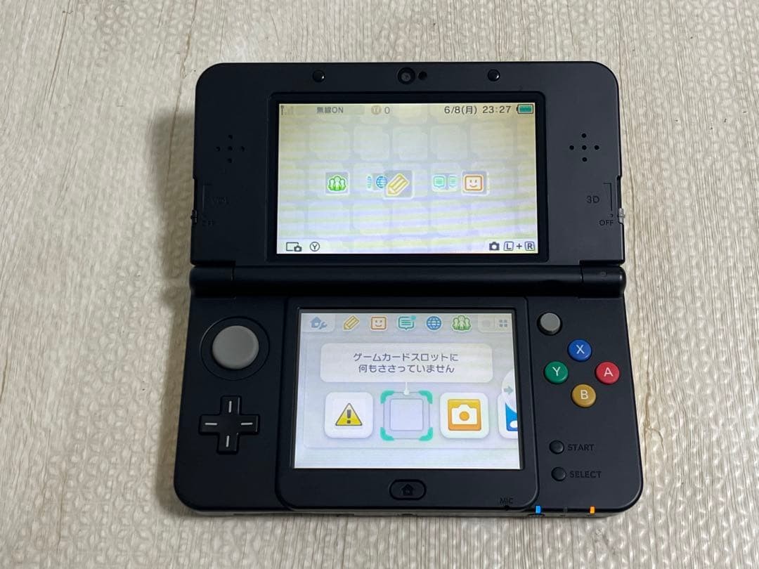 New Nintendo 3DS Black Console Style Japanese Ver Yellow Kisekae face Plate Set