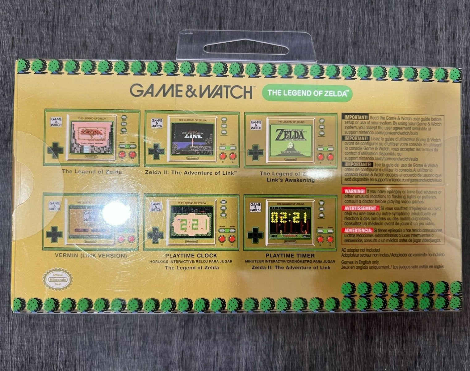Nintendo Game and Watch: The Legend of Zelda Handheld Game System – New Sealed