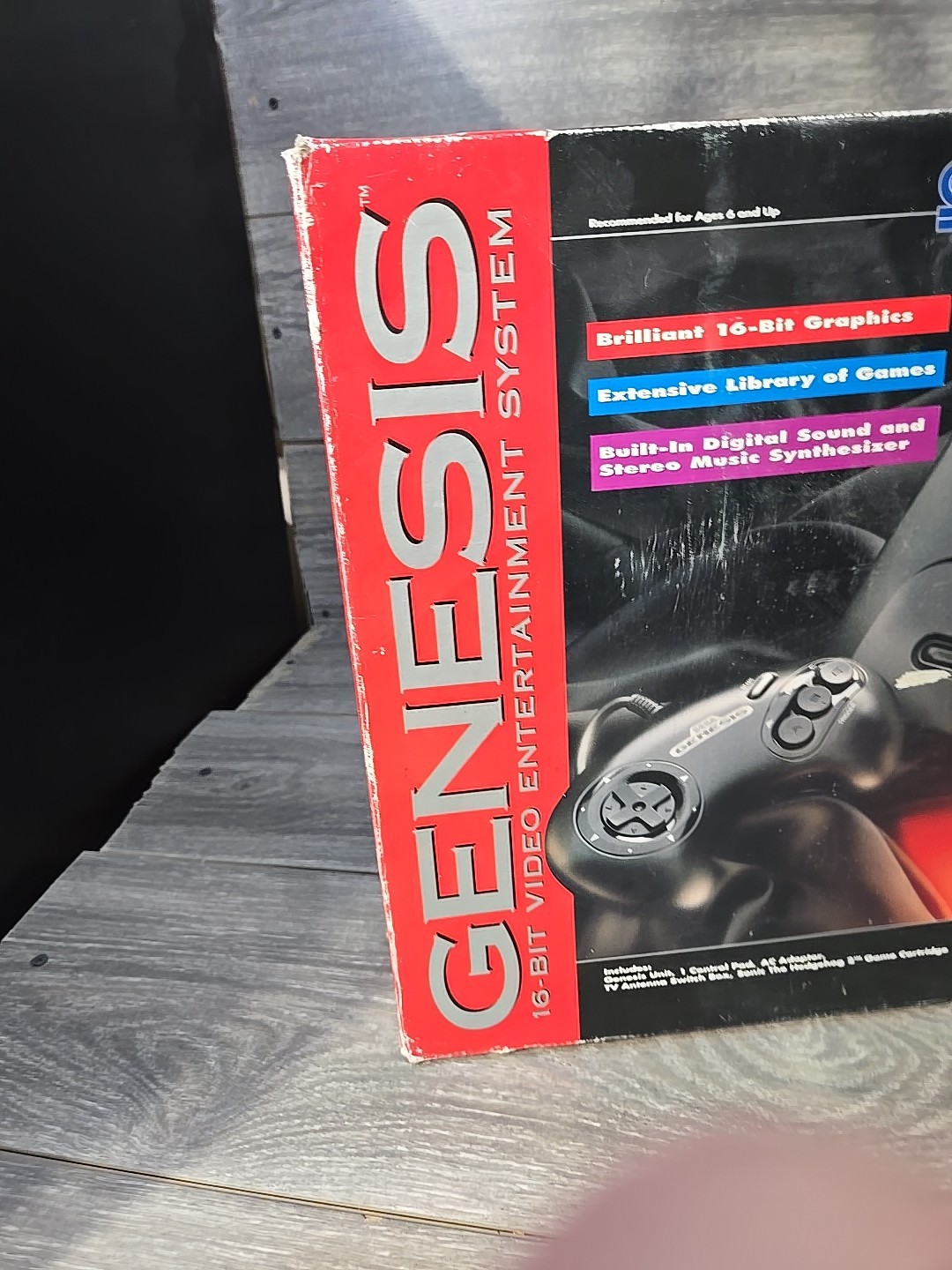 Sega Genesis II Console Sonic The Hedgehog 2 Bundle In Box Tested [Rough Box]