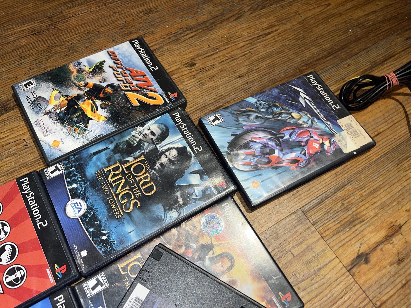 PlayStation 2 PS2 Slim SCPH-77001 TESTED w/ Controller & 12 Games