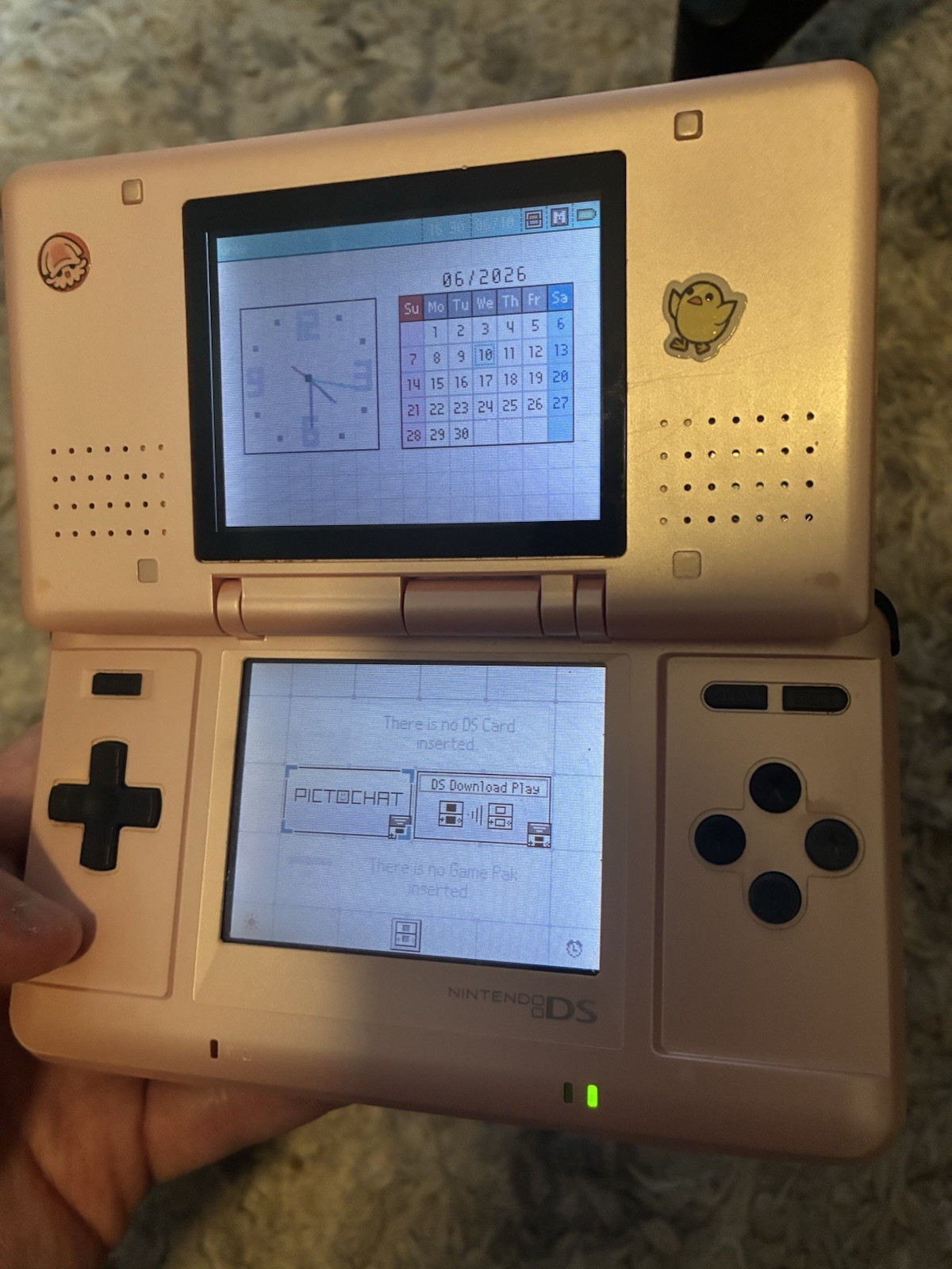 Nintendo DS Handheld System Pink Charger Included