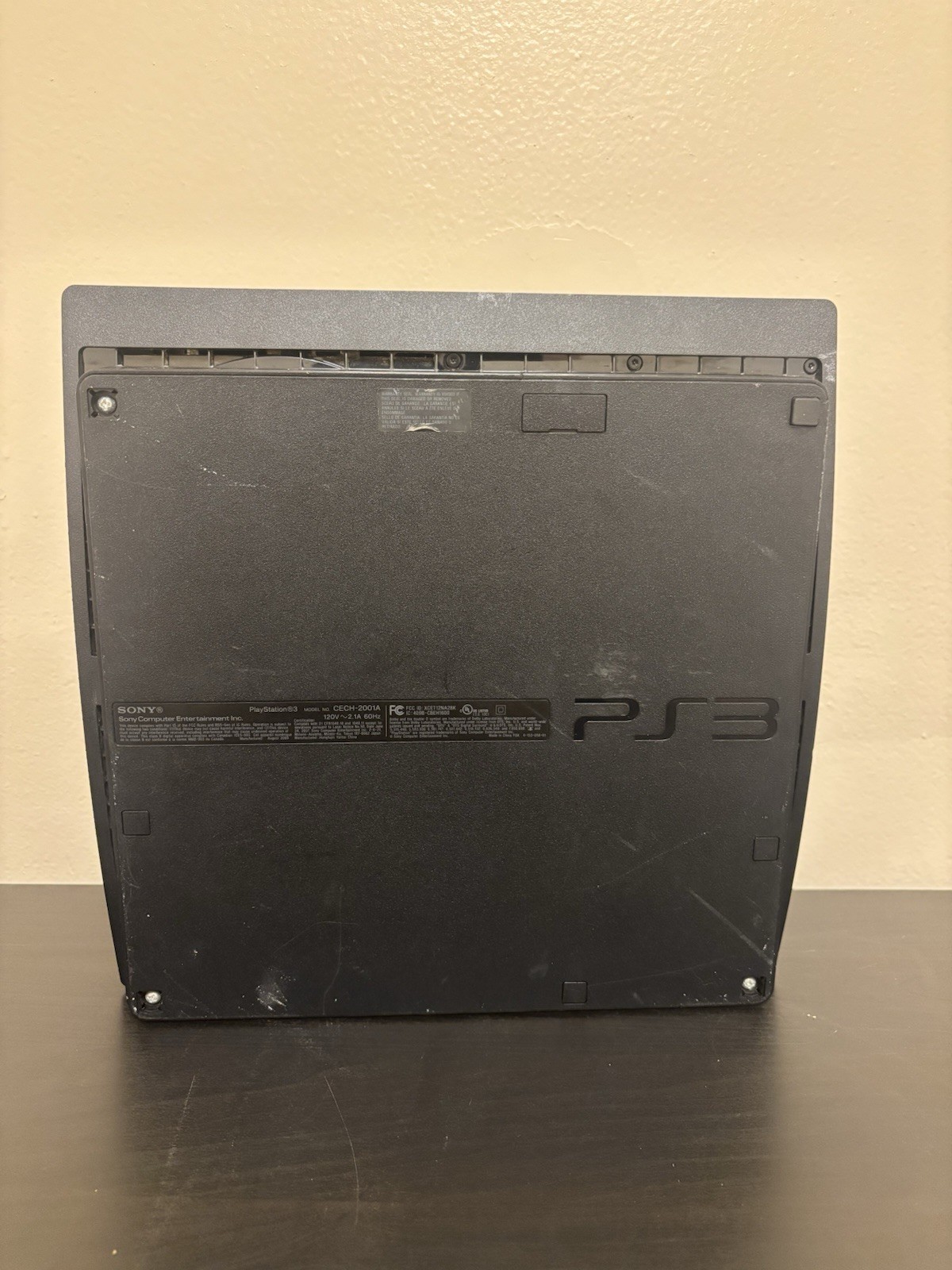 Sony PlayStation 3 Slim 120GB Black no controller with power cord works