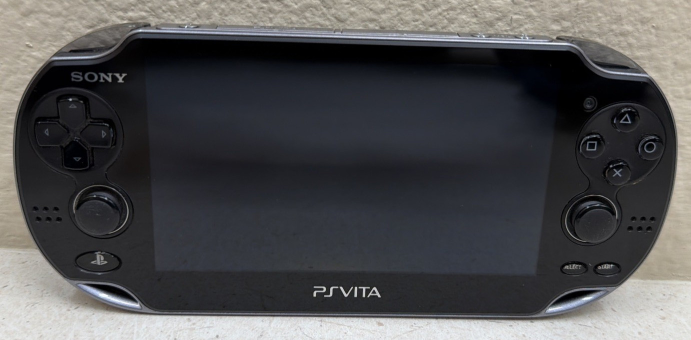 Sony PlayStation Vita Black PCH-1001 OLED With Original Charger and Case