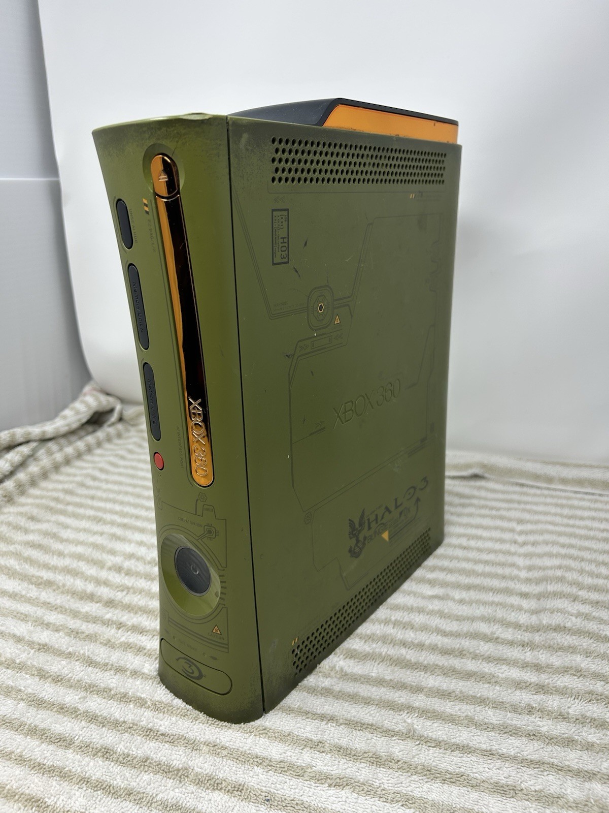 Microsoft Xbox 360 Halo 3 Special Edition With Power And Av Cord! Tested! Read!!